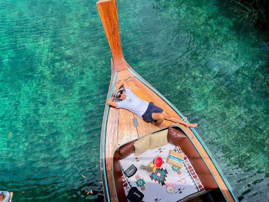 Phi Phi: Luxury Private Longtail Boat to Maya Bay with Lunch - Maya Bay: one hour, famous cliffs, and no swimming