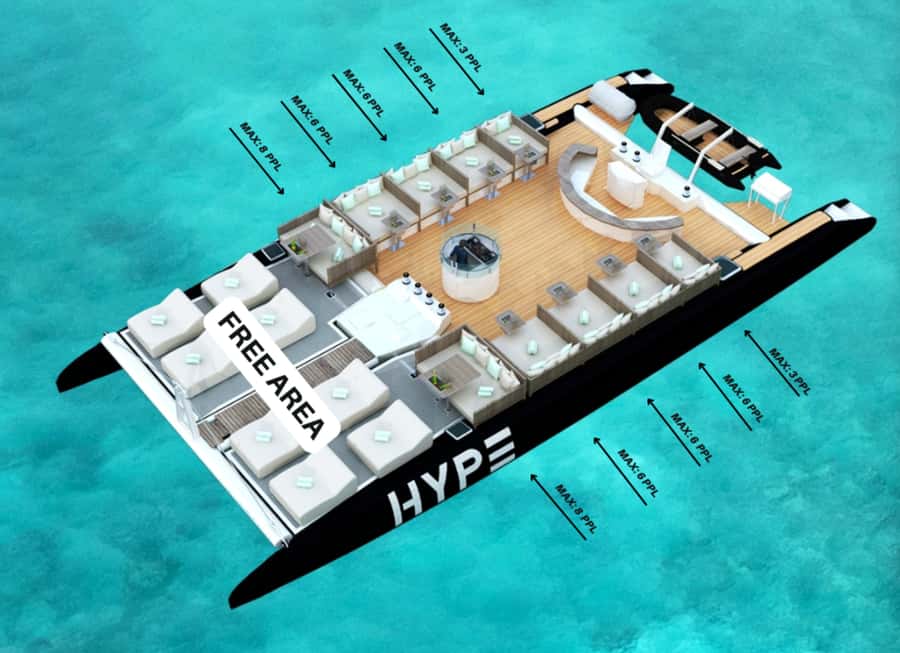 Phuket: Coral and Racha Islands Hype Luxury Catamaran - Day beds and seating: comfort is the main attraction