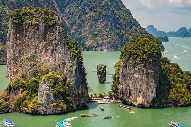 Phuket: James Bond Island & Phang Nga Bay Sunset Luxury Yacht - Naka Island: papaya salad, afternoon tea, and water-on-your-terms fun