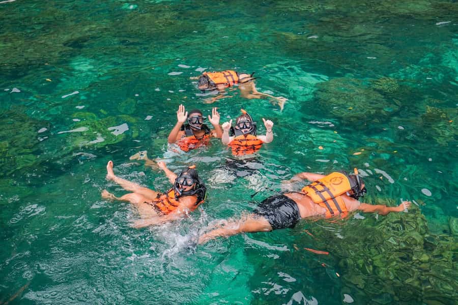 Phuket: Phi Phi, Bamboo & Maithon by Premium Speed Catamaran - Bamboo Island: your first big swim break