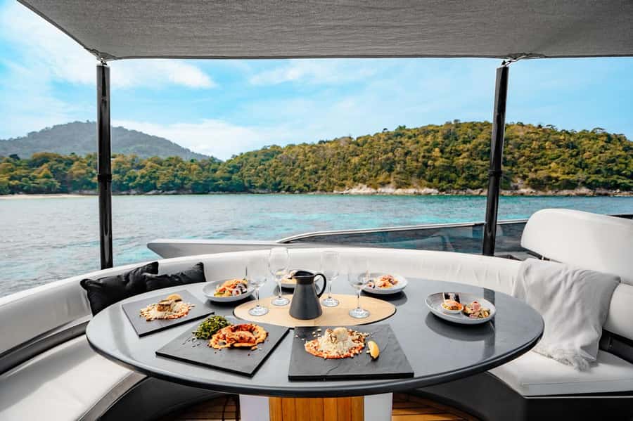 Phuket: Phi Phi Island & Maya Bay Luxury Yacht Day Tour - Luxury yacht vibes: what 8 hours feels like