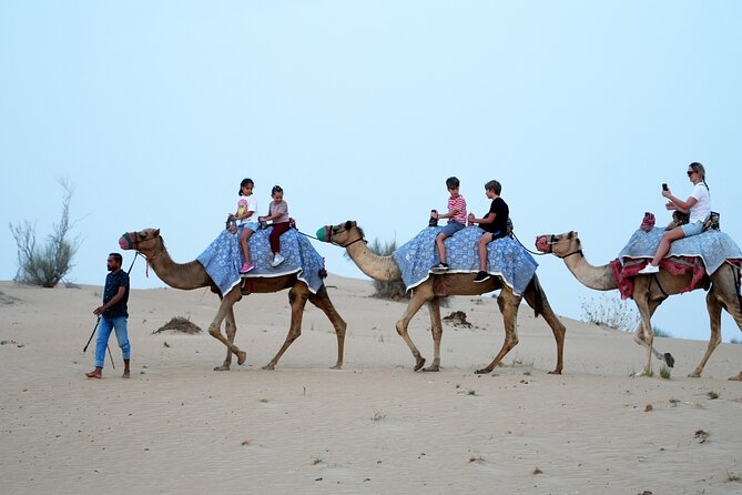 Premium Deluxe Dubai Safari with Camel Ride, Sandboard & BBQ - Camp activities: camel ride, sandboarding, henna, and more