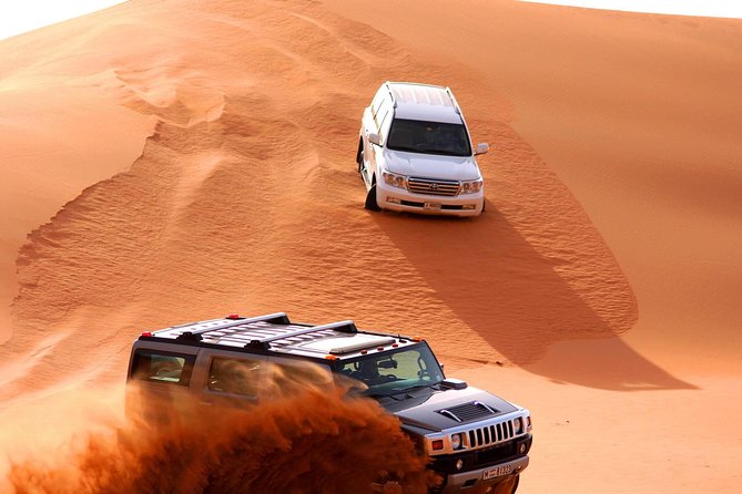 Premium Desert Safari Dubai: Desert Camping & Dune Bashing - The adventure add-on zones: dune buggy, quad bikes, and tire deflation