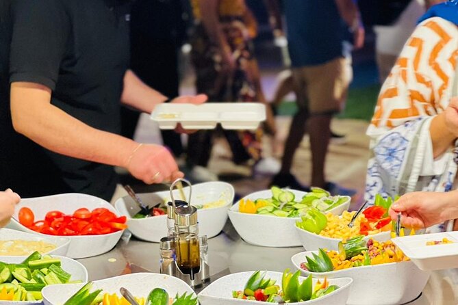 Premium Desert Safari, food Service with 4 alcoholics drinks - The stage show lineup: Tanoora, belly dance, Dabke, and fire