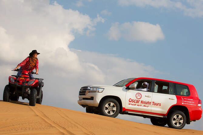 Premium Dubai Red Dunes with quadbike, camel ride and VIP Dinner - Quick hits before you go