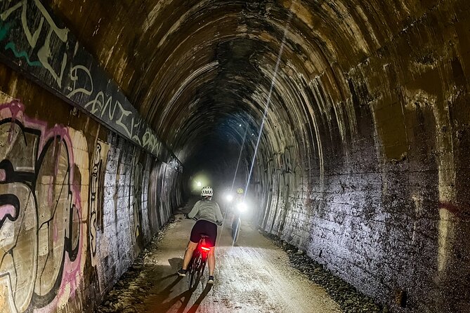 Premium E Bike Hire at the Northern Rivers Rail Trail - Enter the tunnel zone: 524m glowworm and microbat stop