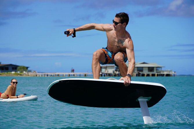 Premium eFoil Lesson near Waikiki - Gear, Safety Gear, and the Radio Helmet Setup