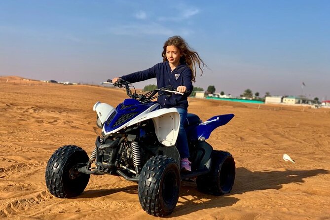 Premium Evening Desert Safari, Quad Bike, Camel & VIP BBQ Dinner - Dune Bashing Waves and Sandboarding in Lahbab