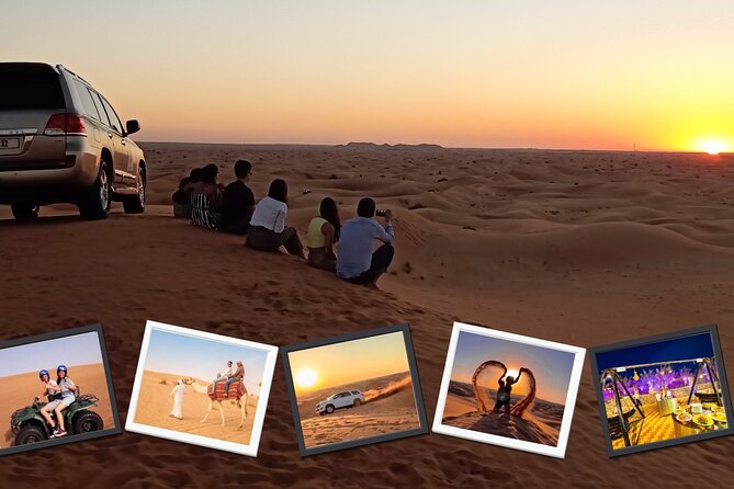 Premium Evening Desert Safari with Quad Bike, Camel Ride and BBQ Dinner - Dinner and entertainment: BBQ buffet plus belly dance and Tanura