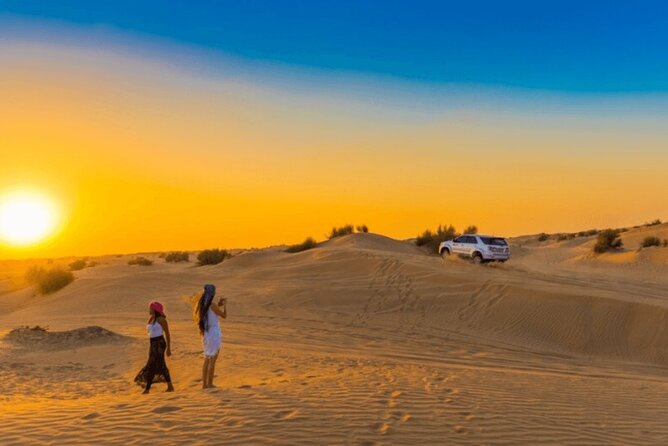 Premium Evening Dessert Safari with BBQ Dinner & Camel Ride - Dune Bashing and the Sunset Photo Stop: Where the Evening Builds Heat