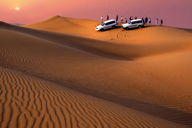Premium Evening Dessert Safari with BBQ Dinner & Camel Ride - Included Activities at the Camp: Camel Ride, Sandboarding, and Henna