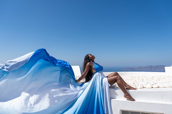 Premium Flying Dress Photoshoot Santorini with Pick up&Drop off - Price and Value: Is $214.46 Worth It?