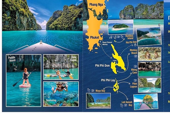 Premium Phi Phi, bamboo island tour Speed Catamaran - Bamboo Island: The Beach Time Plus Hin Klang Snorkeling