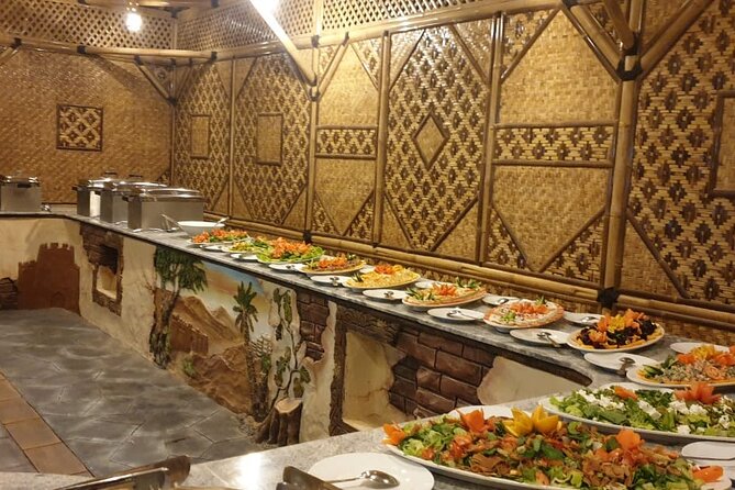 Premium Red Dunes Safari | Camel Ride | Dune Bashing | Sand Ski - Dinner in the Desert: BBQ (Veg and Non-Veg) Plus the Show Program