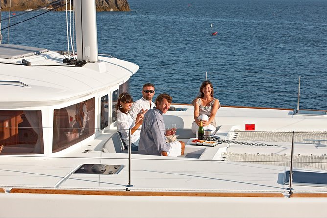 Premium Santorini Private Day Tour Elba 45, BBQ, drinks, transfer - Pickup, transfer, and the move from hotel to sea