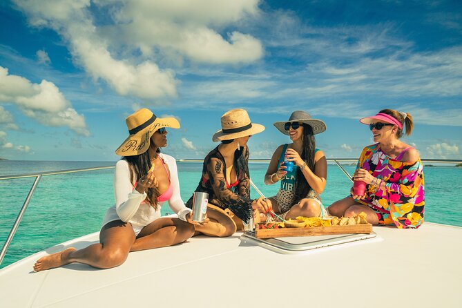 Private Luxury 36' Yacht from Fajardo to Icacos or Palomino - What 6 hours onboard really means (shade, seating, bow time, bathroom)