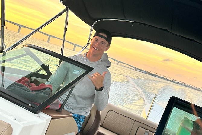 Private Luxury Boat Charter - Stop 1: Siesta Key from the intercoastal waterway