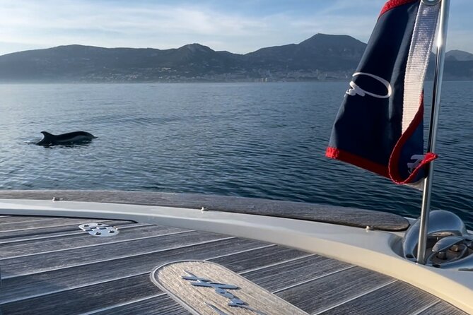 Private Luxury Boat Tour of the Beautiful Riviera Nice / Monaco - Plage de Èze-sur-Mer: Anchored in Front of Cliffs and Famous Water