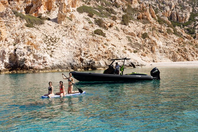 Private Luxury Boat Tour to Kleftiko Milos - Tsigrado Beach and the cliffside caves you can reach only from the water