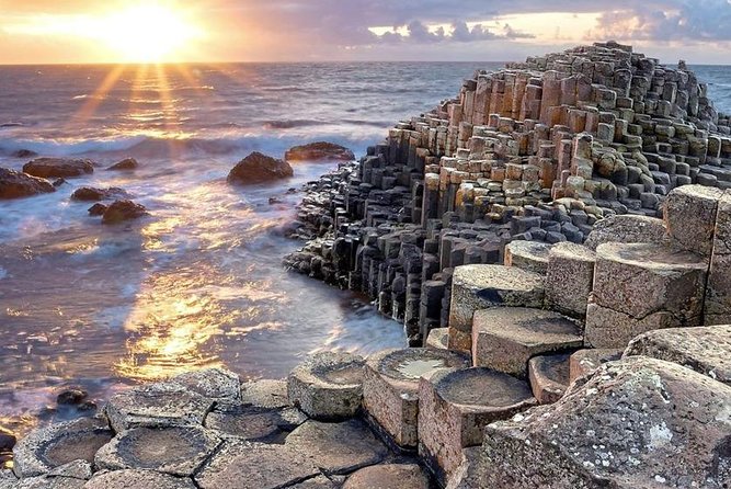 Private Luxury Mercedes Rope Bridge Giants Causeway Coastal Tour - Dunseverick Castle ruins and the quiet between big hits