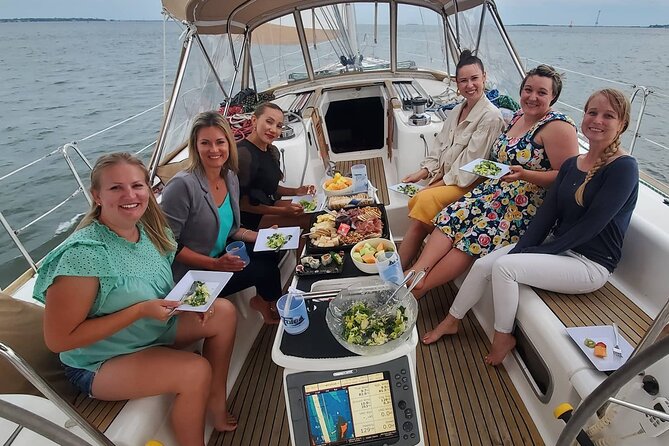 Private Luxury Sunset Sail on the 50ft Sailing Yacht Fate BYOB - Why a 50ft private sunset sail beats the big cruises in Charleston