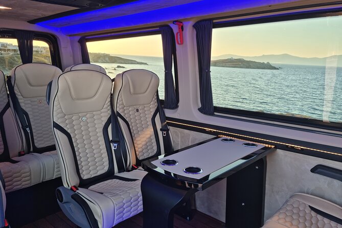 Private Luxury Transfer up to 11 Passengers - Getting Around: From Mykonos Town to the Airport and Beach Club Areas