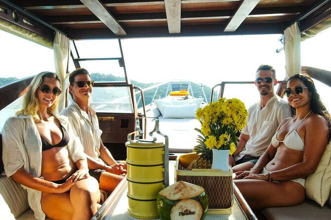 Private Pig Island & Koh Taen Luxury Longtail Tour - The boat, safety gear, and the crew energy (Ko, King, and team)