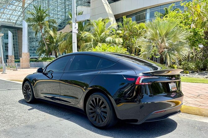 Puerto Rico Island Wide Private Transfers, Tesla 3 Luxury Sedan. - Child Seats, Water, and Those Small Comfort Details