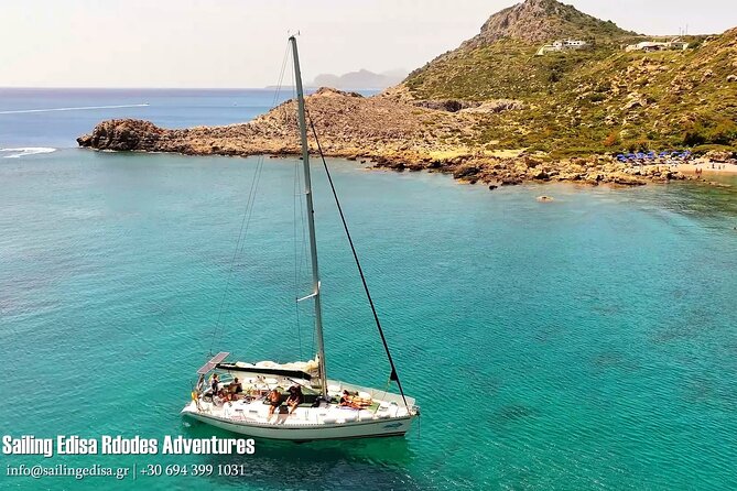 Rhodes Private Luxury Day Cruise MediterAsian Cocktails Champagne - Ladiko Beach and the MediteriAsian lunch that actually matters