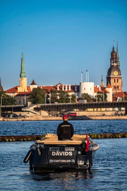 Riga: Private tour - City Panorama with premium class boat - The captain experience: Janis keeps it clear, local, and photo-friendly