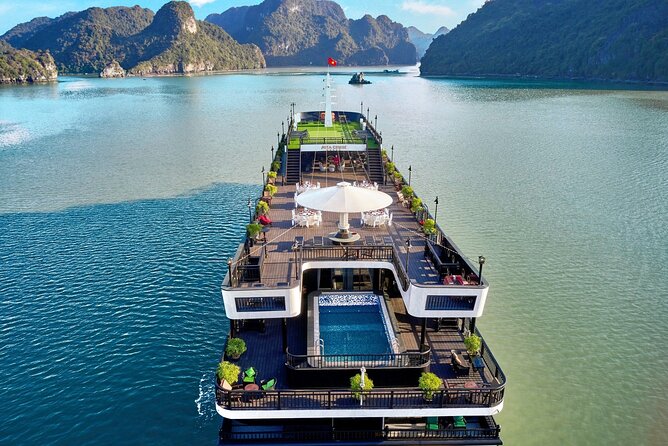 RITA CRUISE - LUXURY 5 STAR CRUISE in HALONG BAY from HANOI - Rita Cruise comfort: 5-star standards, private balconies, and a deck that actually works