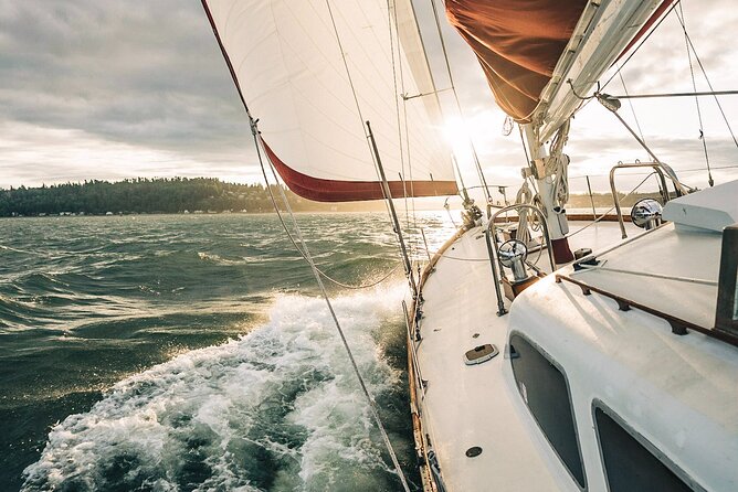Sail Bainbridge Island & Seattle Waters - Luxury Classic Sailboat - Onboard the 44 ft sailing ketch: taking the wheel or kicking back