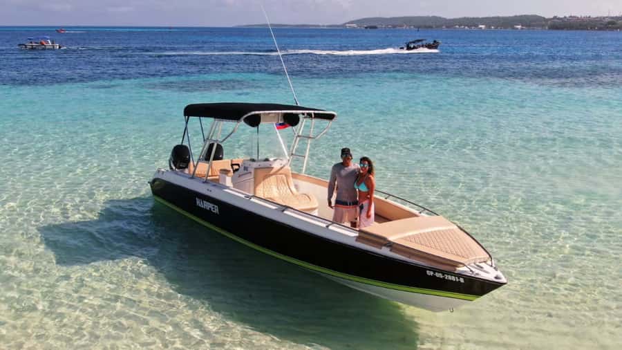 San Andres: Private San Andres Bay Tour by Luxury Speedboat - Aquarium Key snorkeling: seeing doctor fish, rays, and more