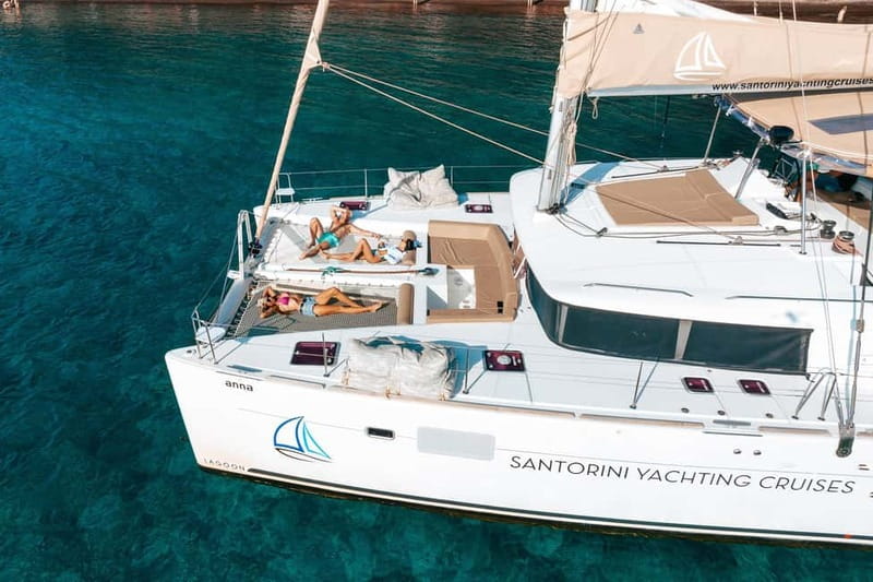 Santorini: Luxury Catamaran Cruise with Lunch, BBQ & Drinks - Quick hits