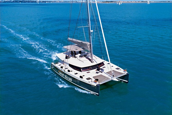 Santorini Luxury Catamaran Day Cruise with BBQ,drinks,transfer - From Pickup to Ammoudi: Your Morning Gets Easy