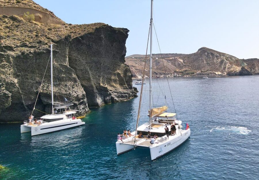 Santorini: Luxury Sunset Cruise with Dinner, BBQ, and Drinks - Palea Kameni Hot Springs: Sulfur Swim Tips That Save Your Clothes