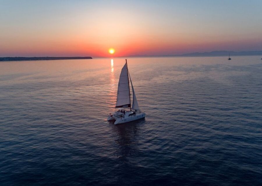 Santorini: Luxury Sunset Cruise with Dinner & Open Bar - Price and value: why this can make sense for $150
