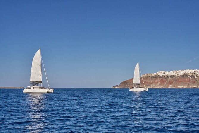 Santorini Oia: Caldera Luxury Day Cruise with BBQ & Drinks - Small-group sailing comfort: space, pace, and crew attention