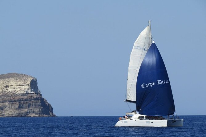 Santorini Oia: Caldera Luxury Day Cruise with BBQ & Drinks - Nea Kameni: one hour of volcano island water plus lunch on board