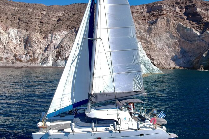 Santorini: Premium Small-Group Catamaran Cruise with Food/Drinks - Key highlights worth booking for