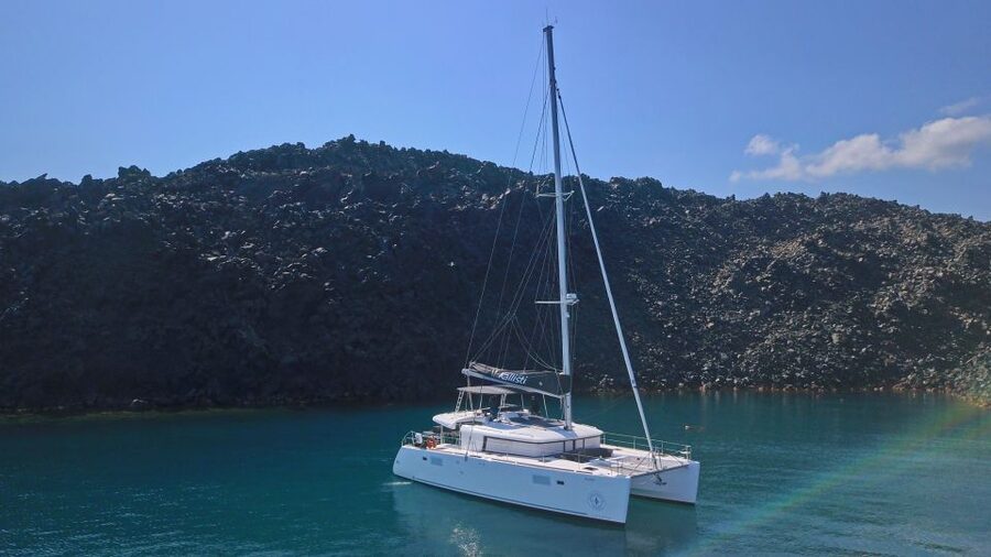 Santorini: Southern Island Luxury Catamaran Cruise with Meal - BBQ dinner on board with unlimited drinks: the part you’ll remember