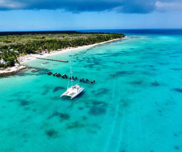 Saona island - Small group tour - Luxury catamaran - Snorkeling at Catuano’s broken pier: fish spotting with included gear