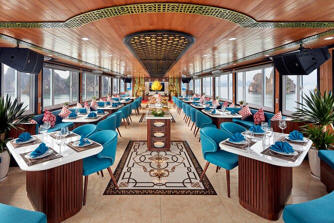Sea Lion Luxury 5-Star Halong Day Cruise,Buffet Lunch,Shuttle Bus - Hang Luon Kayak or Bamboo Boat: Your Close-Up on the Karsts