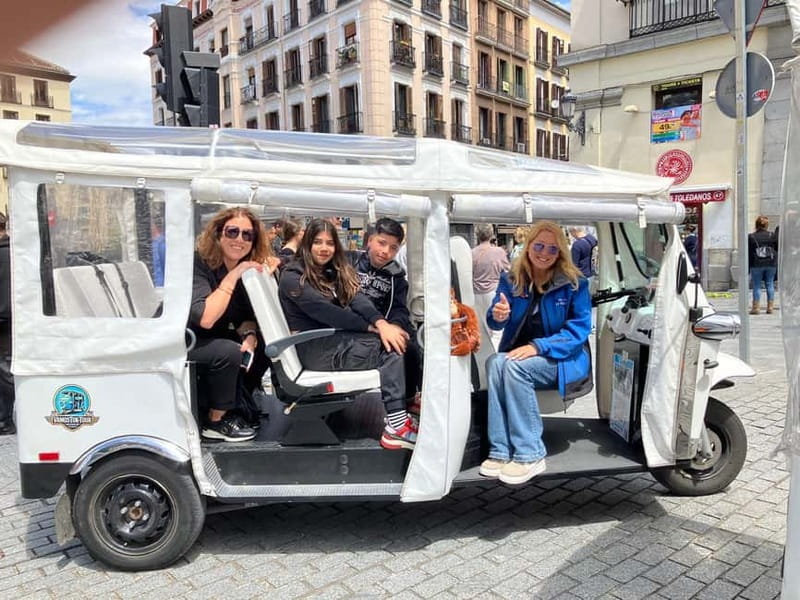 "See Madrid Differently: A Premium Private Tuk Tuk Ride" - How the ride timing shapes your day (30 minutes to 4 hours)