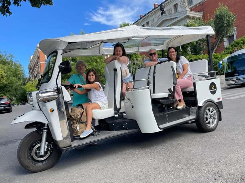 "See Madrid Differently: A Premium Private Tuk Tuk Ride" - Prado, Bernabéu, and Las Ventas: when art, sport, and architecture collide
