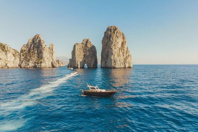 Sorrento: Capri Boat Small Group Tour Up to 8 & 4 hours ashore - Green Grotto views: why the rock story matters