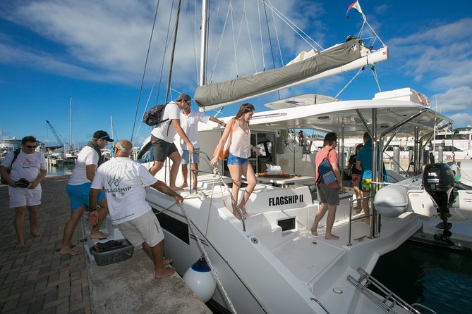 St Maarten Luxury Catamaran Full-Day Group Charter - Snorkeling, Fishing, and Paddleboards: Use the Included Gear Strategically