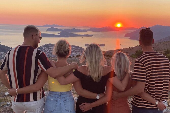 Sunset and Wine / Dubrovnik Sunset Tour and Premium Wine Tasting - First Stop: Dubrovnik Bridge Views With Lapad and Open Sea