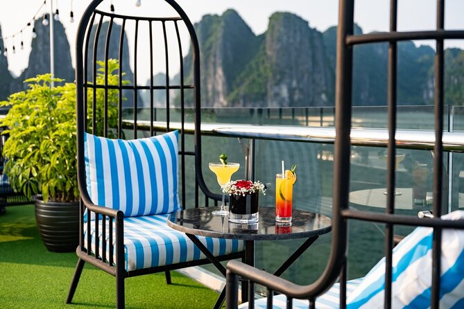 The Best 5 Star Halong Bay Cruise with Buffet,pool, Sunset Party - The Onboard Pool: Real Downtime on a Long Day