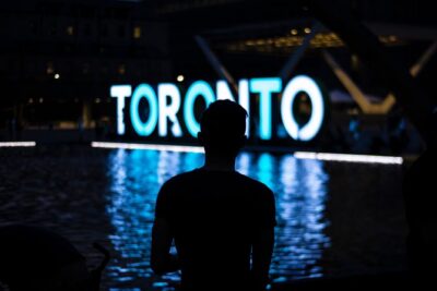 Toronto Premium Night Driving Tour with CN Tower - Distillery District after dark: cobblestones, character, and free wandering time